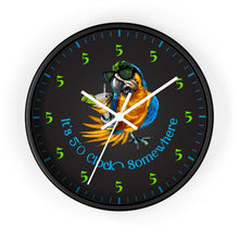 Load image into Gallery viewer, It's Five O'Clock Somewhere - Party Parrot Tequila Drinking Clock