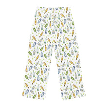 Load image into Gallery viewer, Funny Pajamas for Women - Festive Partying Drinking Tequila Bottle Pattern (White)