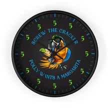 Load image into Gallery viewer, SCREW THE CRACKER POLLY WANTS A MARGARITA - Festive Party Clock