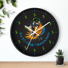 Load image into Gallery viewer, It's Five O'Clock Somewhere - Party Parrot Tequila Drinking Clock