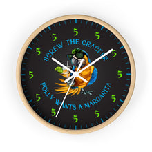 Load image into Gallery viewer, SCREW THE CRACKER POLLY WANTS A MARGARITA - Festive Party Clock