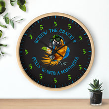Load image into Gallery viewer, SCREW THE CRACKER POLLY WANTS A MARGARITA - Festive Party Clock