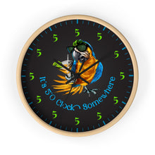 Load image into Gallery viewer, It's Five O'Clock Somewhere - Party Parrot Tequila Drinking Clock