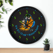 Load image into Gallery viewer, It's Five O'Clock Somewhere - Party Parrot Tequila Drinking Clock