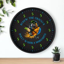 Load image into Gallery viewer, SCREW THE CRACKER POLLY WANTS A MARGARITA - Festive Party Clock