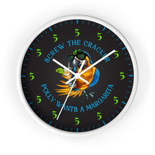 Load image into Gallery viewer, SCREW THE CRACKER POLLY WANTS A MARGARITA - Festive Party Clock