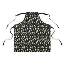 Load image into Gallery viewer, Tequila Bottle Pattern Black Apron