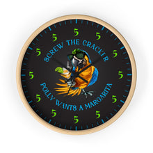 Load image into Gallery viewer, SCREW THE CRACKER POLLY WANTS A MARGARITA - Festive Party Clock