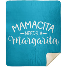 Load image into Gallery viewer, Mamacita NEEDS A Margarita Party Drinking Premium Mink Sherpa Blanket