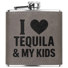 Load image into Gallery viewer, I_Love_Tequila__My_Kids_Flask_Grey_Main_Mockup.png