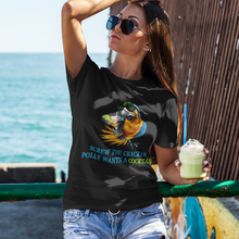 Load image into Gallery viewer, SCREW THE CRACKER POLLY WANTS A COCKTAIL - Unisex Party Drinking Tee