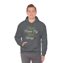 Load image into Gallery viewer, Tequila Makes My Liver Horny Unisex Drinking Hoodie