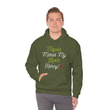 Load image into Gallery viewer, Tequila Makes My Liver Horny Unisex Drinking Hoodie