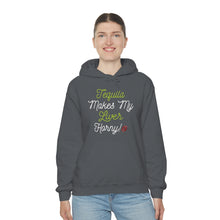 Load image into Gallery viewer, Tequila Makes My Liver Horny Unisex Drinking Hoodie