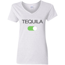 Load image into Gallery viewer, Tequila Mode ON!!!! Party Time Ladies V Neck Drinking Tee