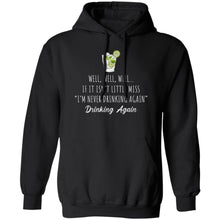 Load image into Gallery viewer, Well Well Well Drinking Again Unisex Hoodie