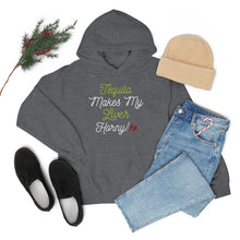 Load image into Gallery viewer, Tequila Makes My Liver Horny Unisex Drinking Hoodie