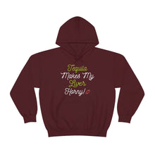 Load image into Gallery viewer, Tequila Makes My Liver Horny Unisex Drinking Hoodie