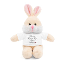 Load image into Gallery viewer, Tequila Makes My Liver Horny - Cuddly Stuffed Bunny with Comfy Soft Tee