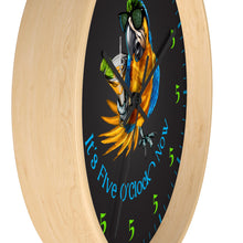 Load image into Gallery viewer, IT&#39;S FIVE O&#39;CLOCK NOW - Party Parrot Tequila Drinking Clock
