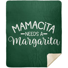 Load image into Gallery viewer, Mamacita NEEDS A Margarita Party Drinking Premium Mink Sherpa Blanket
