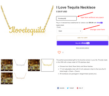 Load image into Gallery viewer, I Love Tequila Necklace
