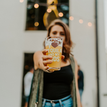 Load image into Gallery viewer, I_Love_Tequila__My_Kids_Pint_Glass_Model_Lifestyle_Mockup.png
