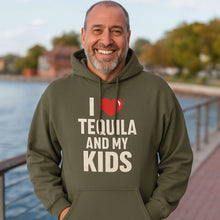 Load image into Gallery viewer, I love Tequila And My Kids - Fathers Day Hoodie
