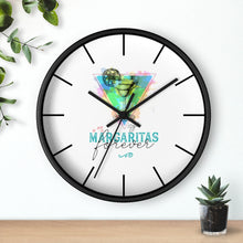 Load image into Gallery viewer, What Time Is It?  It&#39;s Margaritas Forever Time!  Funny Margarita Clock

