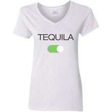 Load image into Gallery viewer, Tequila Mode ON!!!!  Party Time Ladies V Neck Drinking Tee
